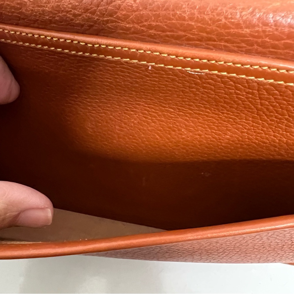 Dooney and Bourke vintage top handle shoulder carrier crossbody British tan bag - Picture 6 of 17